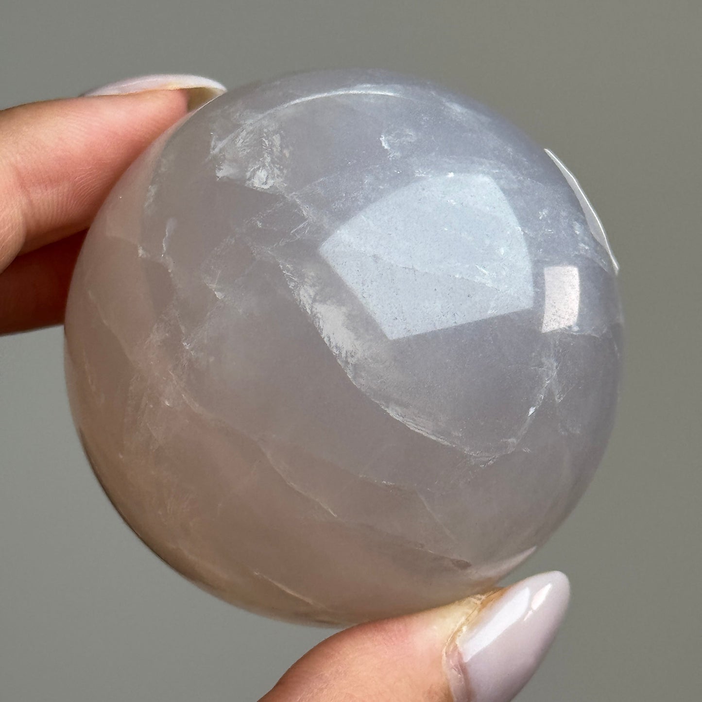 Blue Rose Quartz Sphere #1