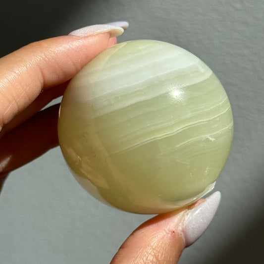 Banded Green Onyx Sphere (Pakistan)