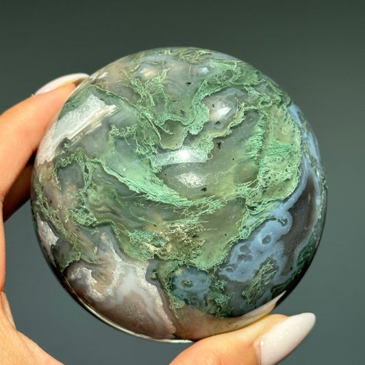 Moss Agate Sphere #3