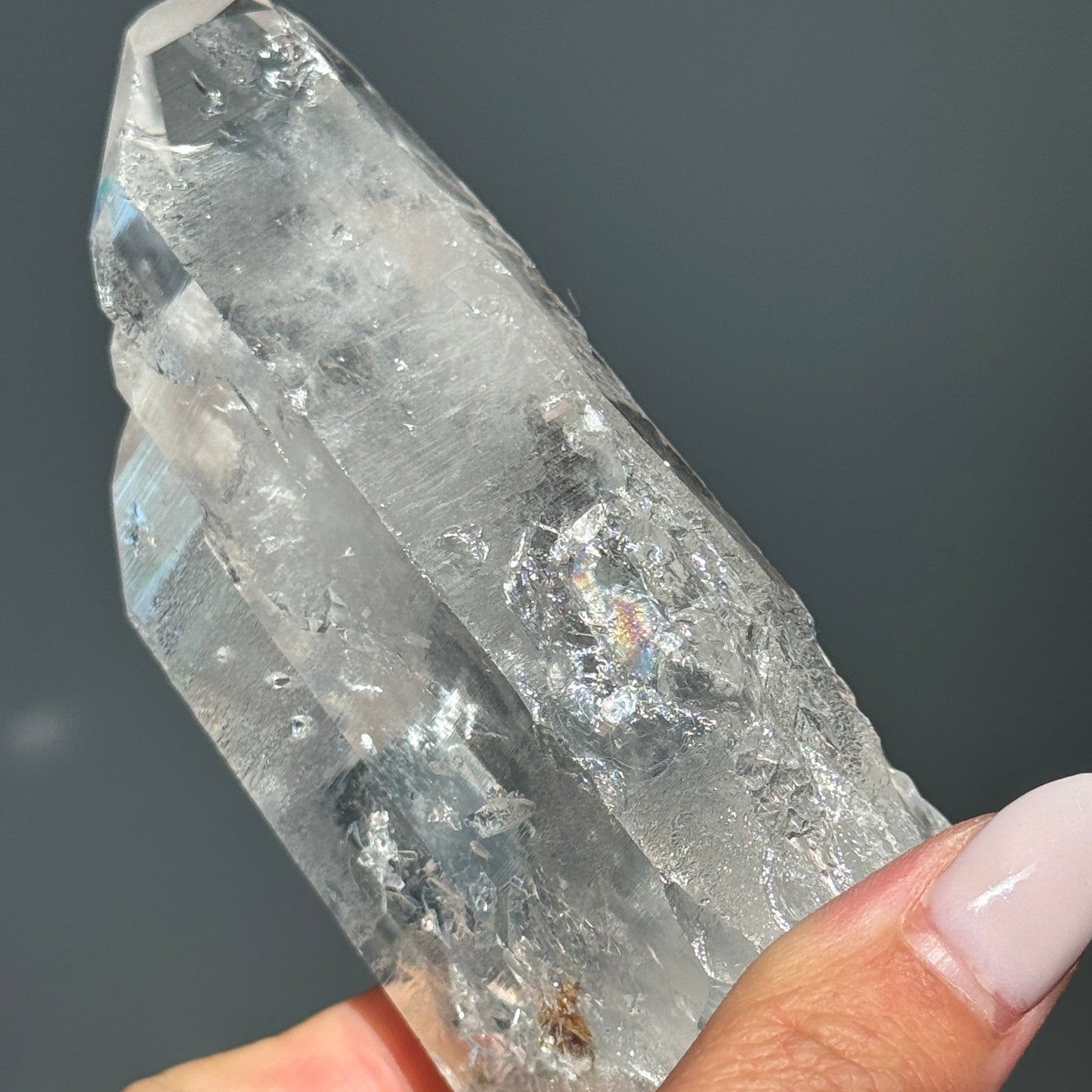 Lemurian Quartz Half Polished Tower #5