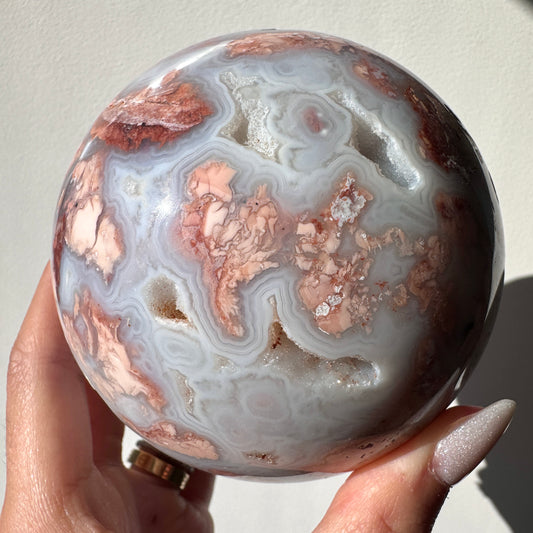 Cotton Candy Agate Sphere #18