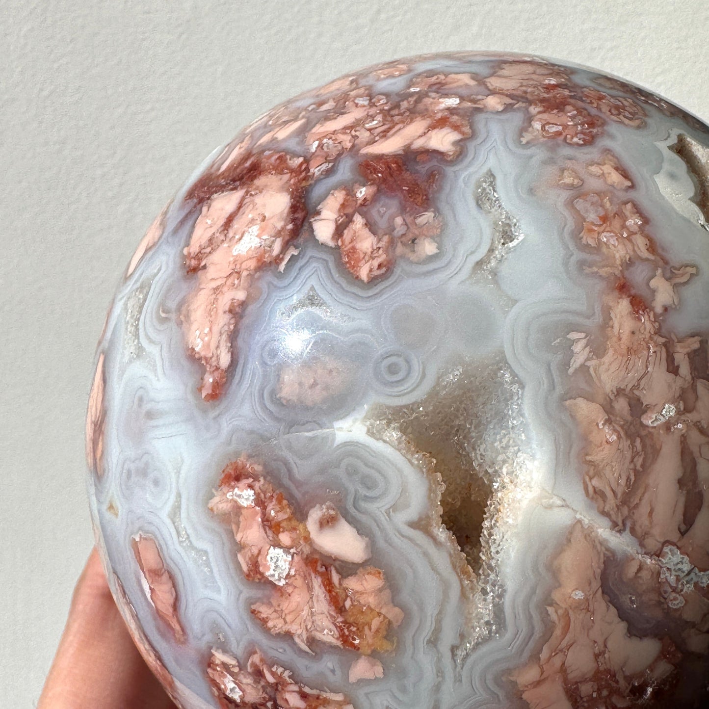 Cotton Candy Agate Sphere #18