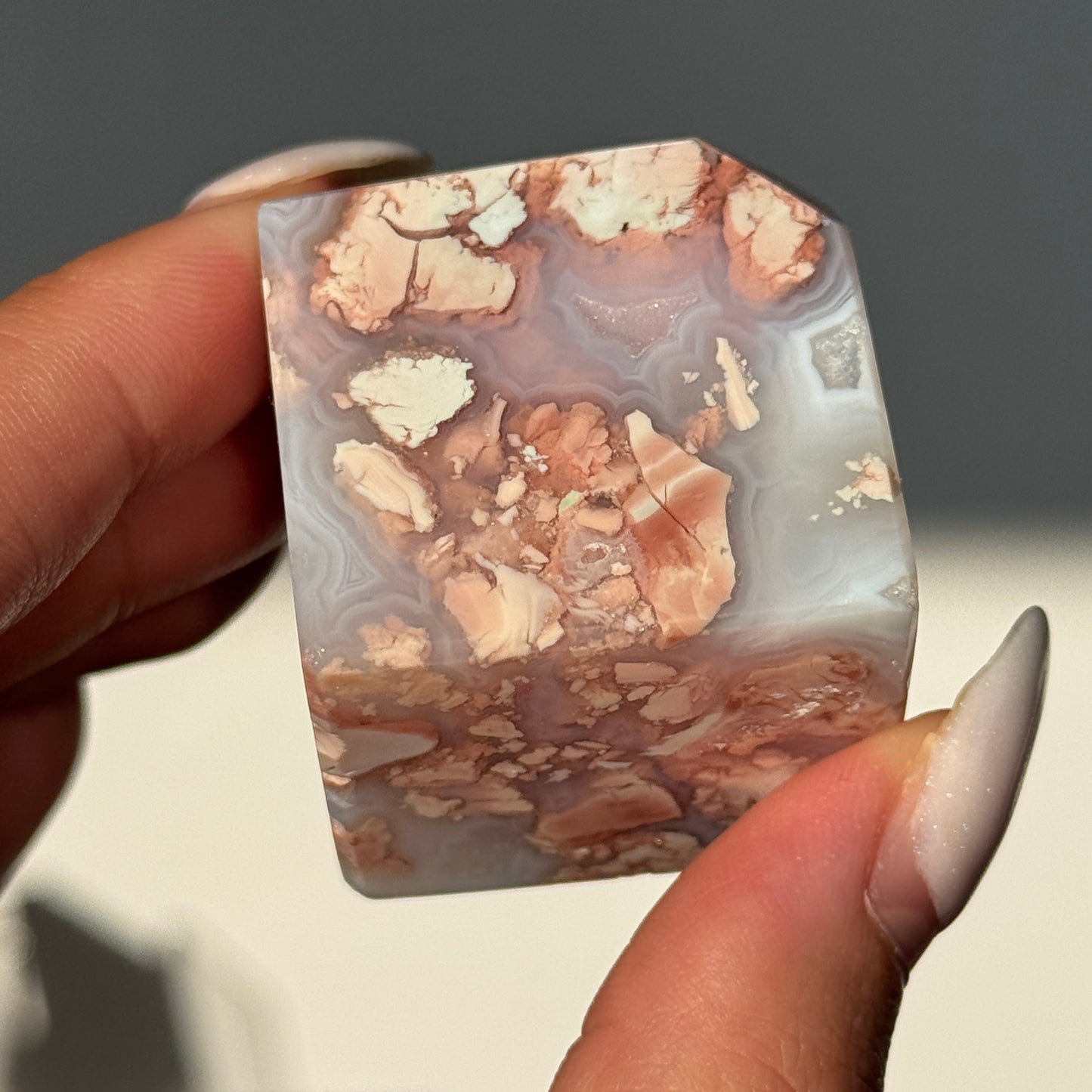 Cotton Candy Agate Cube (S) #2