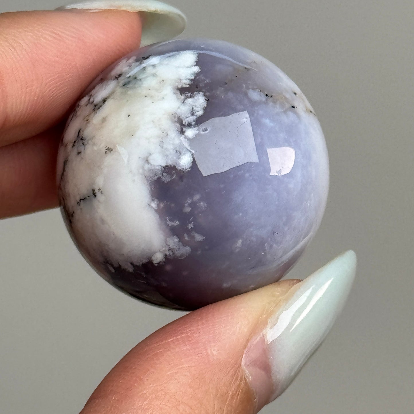 Purple Dendritic Opal Sphere #4