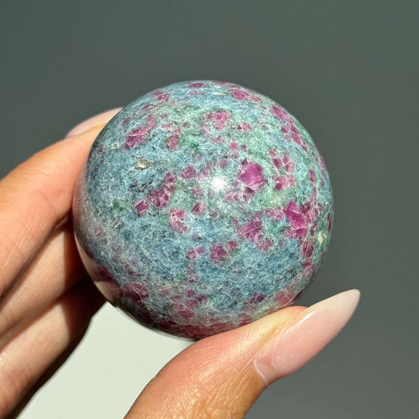Ruby Fuchsite Kyanite Sphere #1