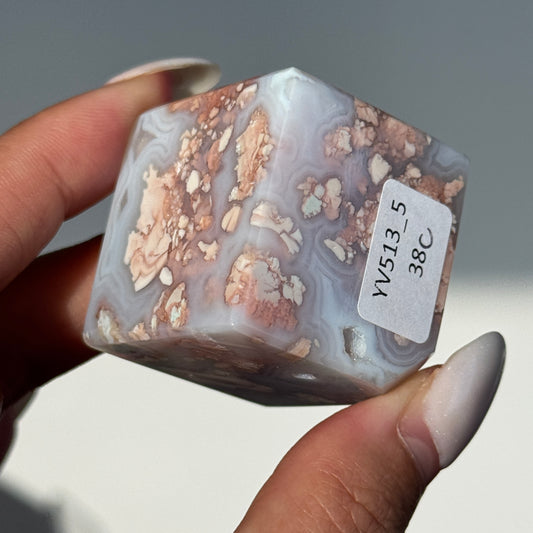 Cotton Candy Agate Cube (S) #5