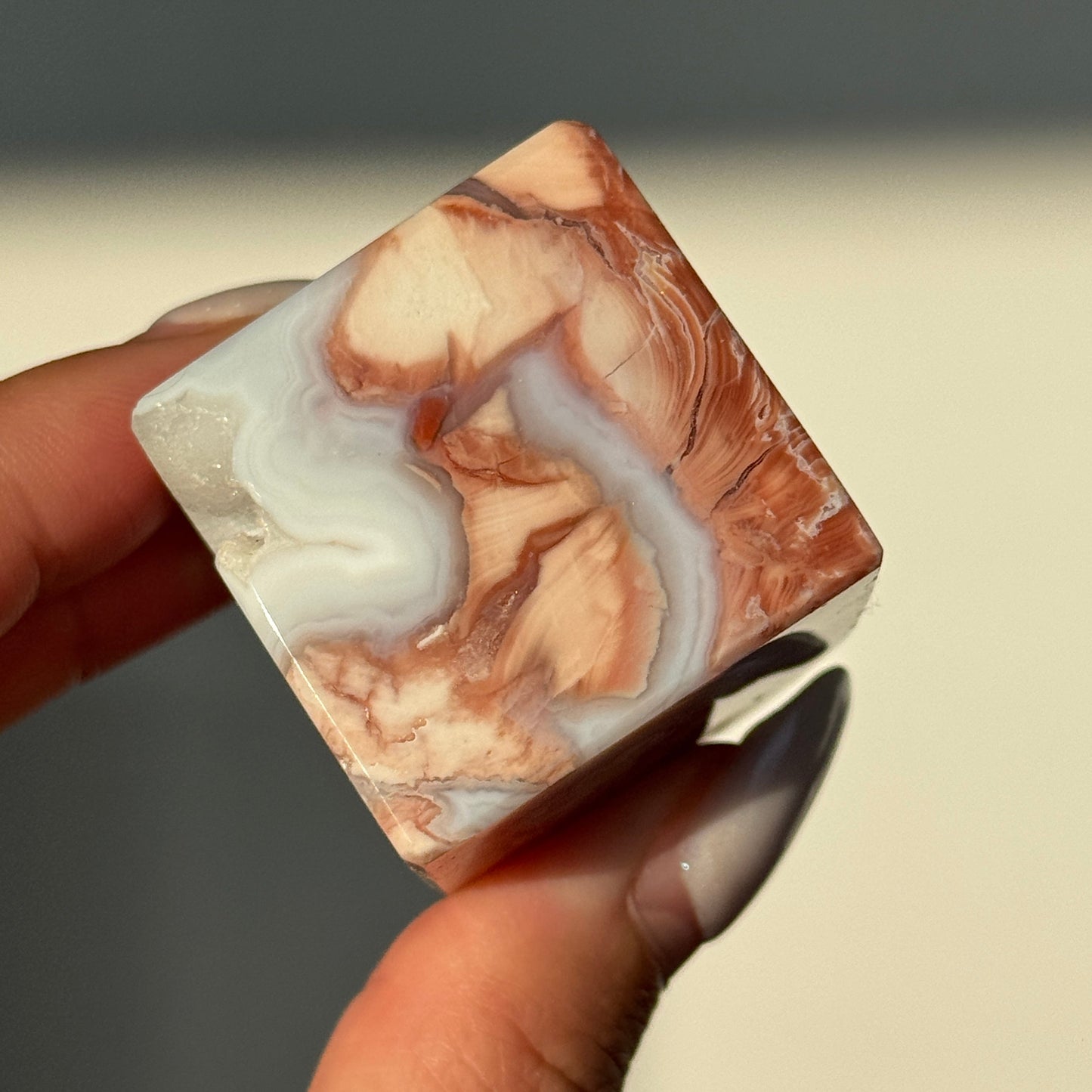 Cotton Candy Agate Cube (S) #9