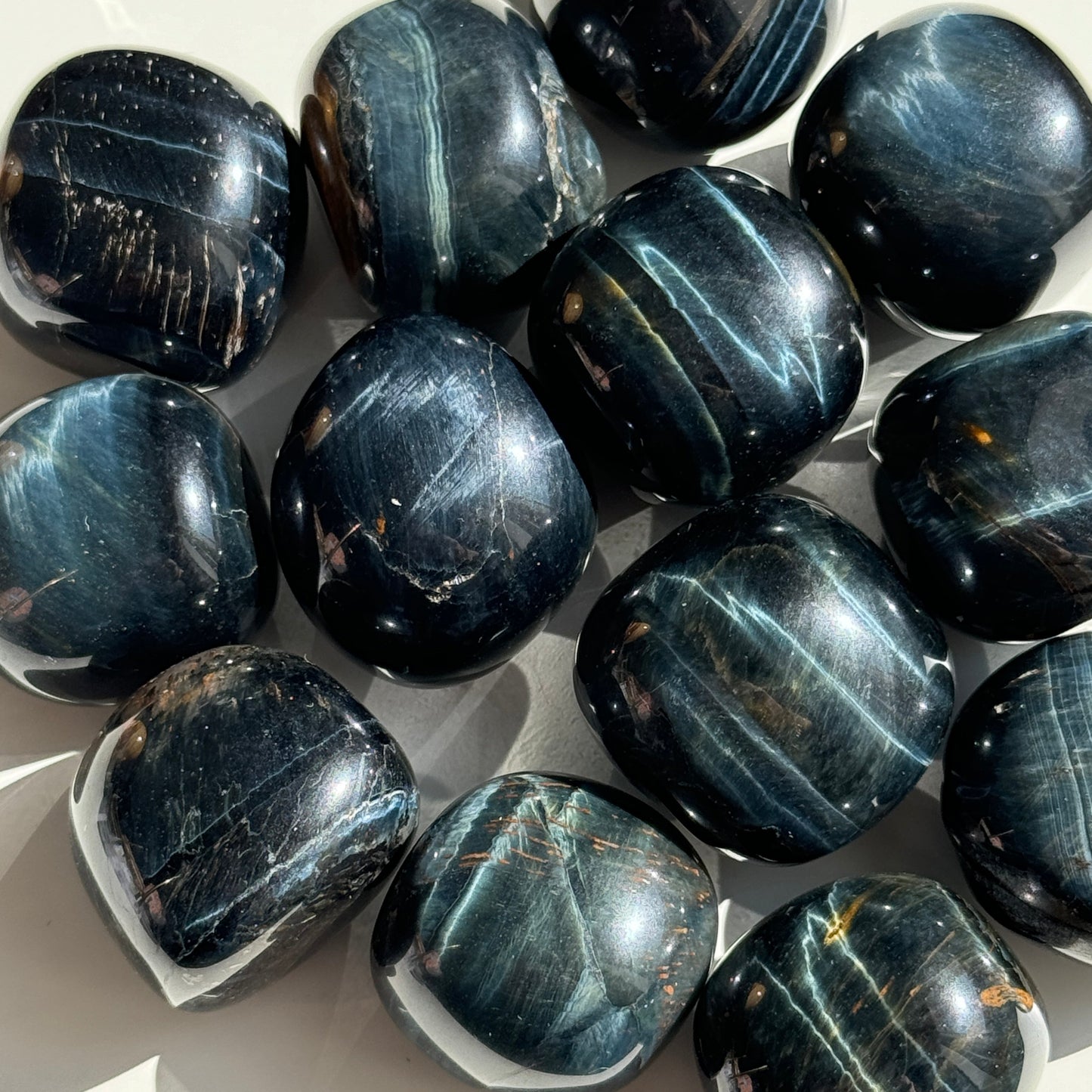 Blue Tigers Eye Tumbles