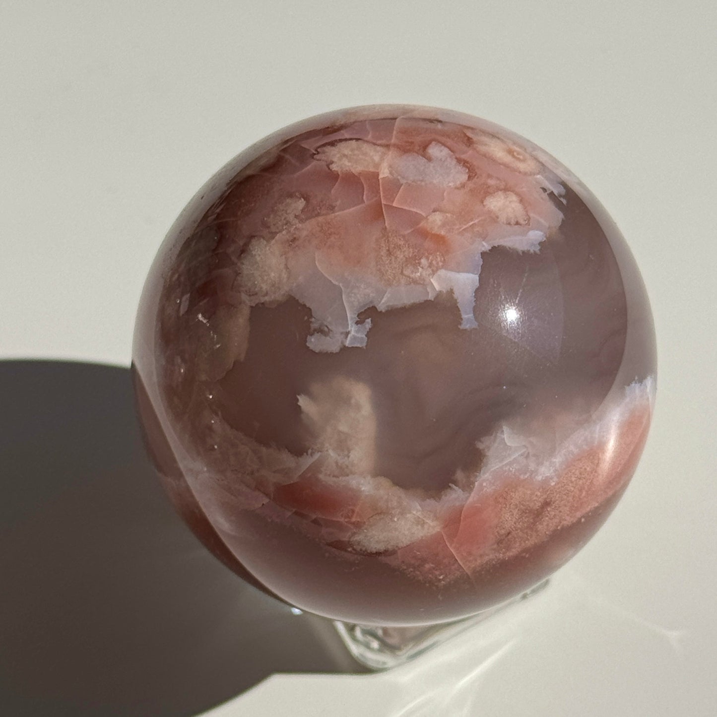 AAA Flower Agate Sphere #28