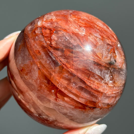 Fire Quartz Sphere #2