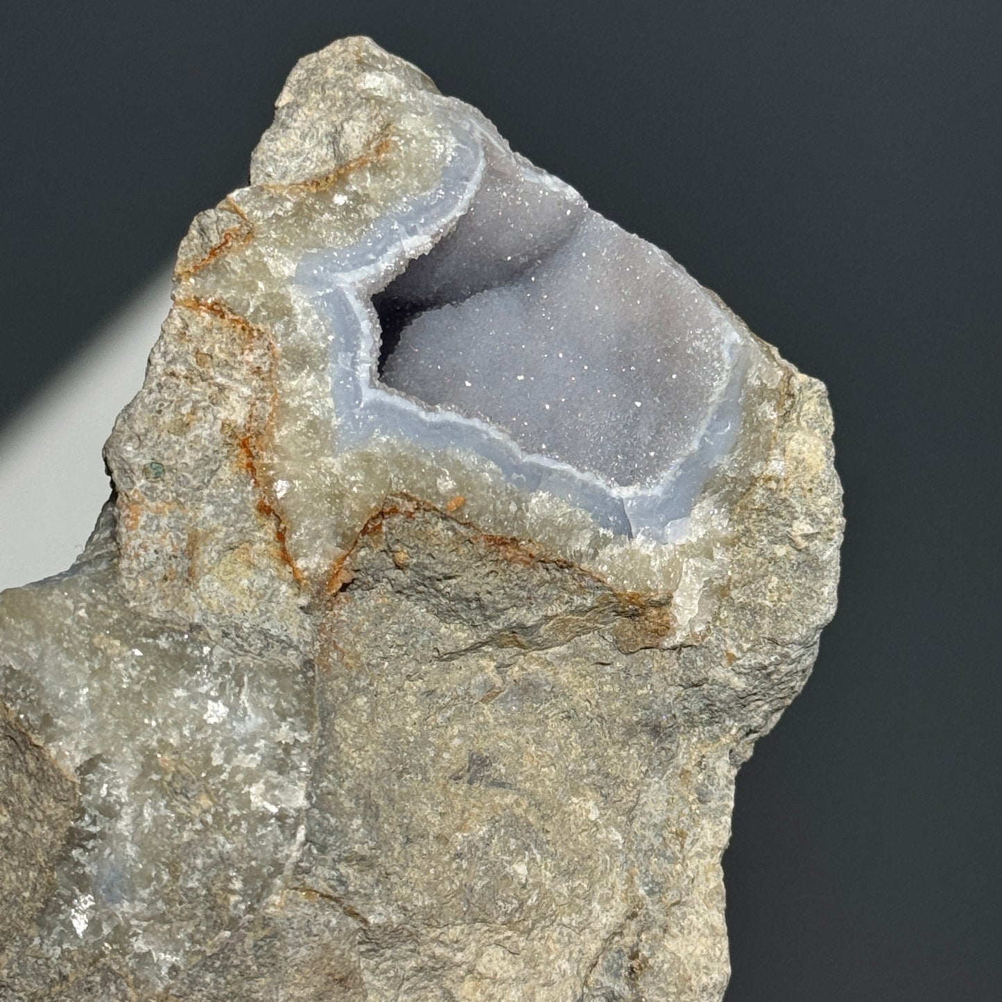 Blue Lace Agate Geode #1