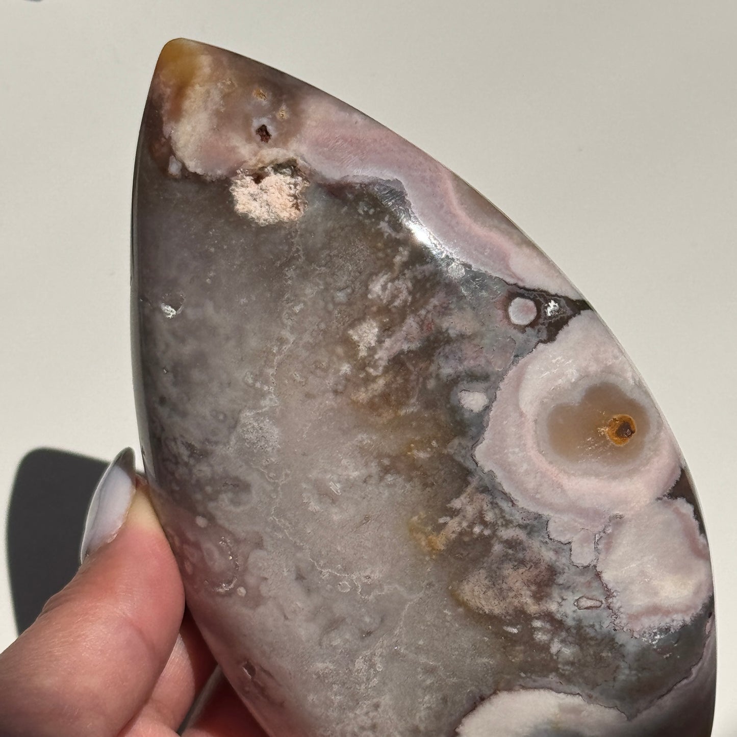 Flower Agate Jasper Flame #7