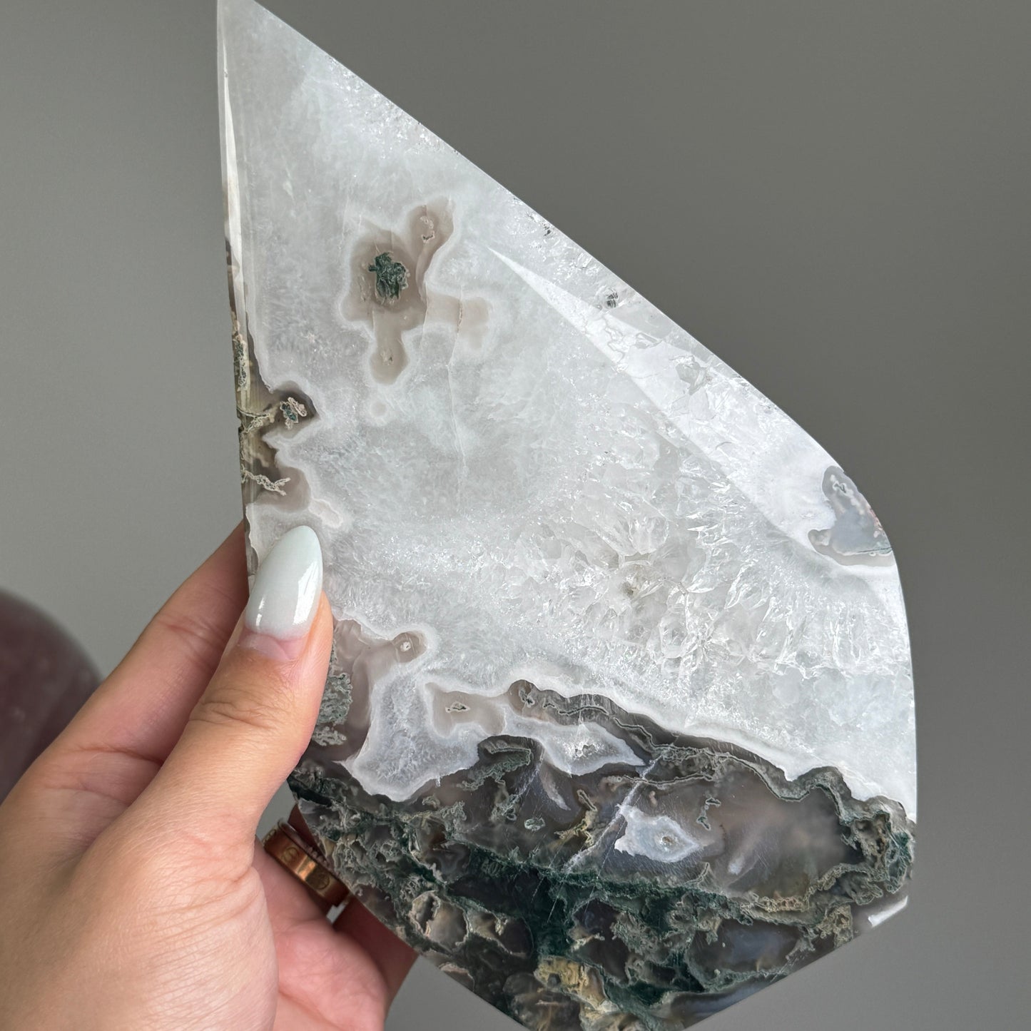 XL Moss Agate Flame #8