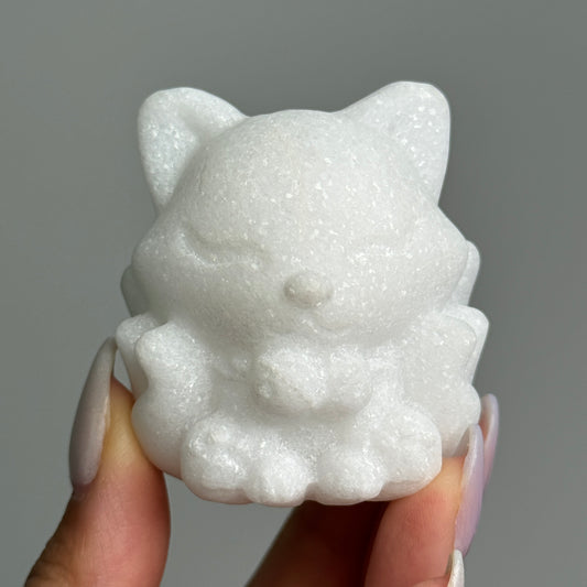 White Jade Ninetails Fox (Kitsune)