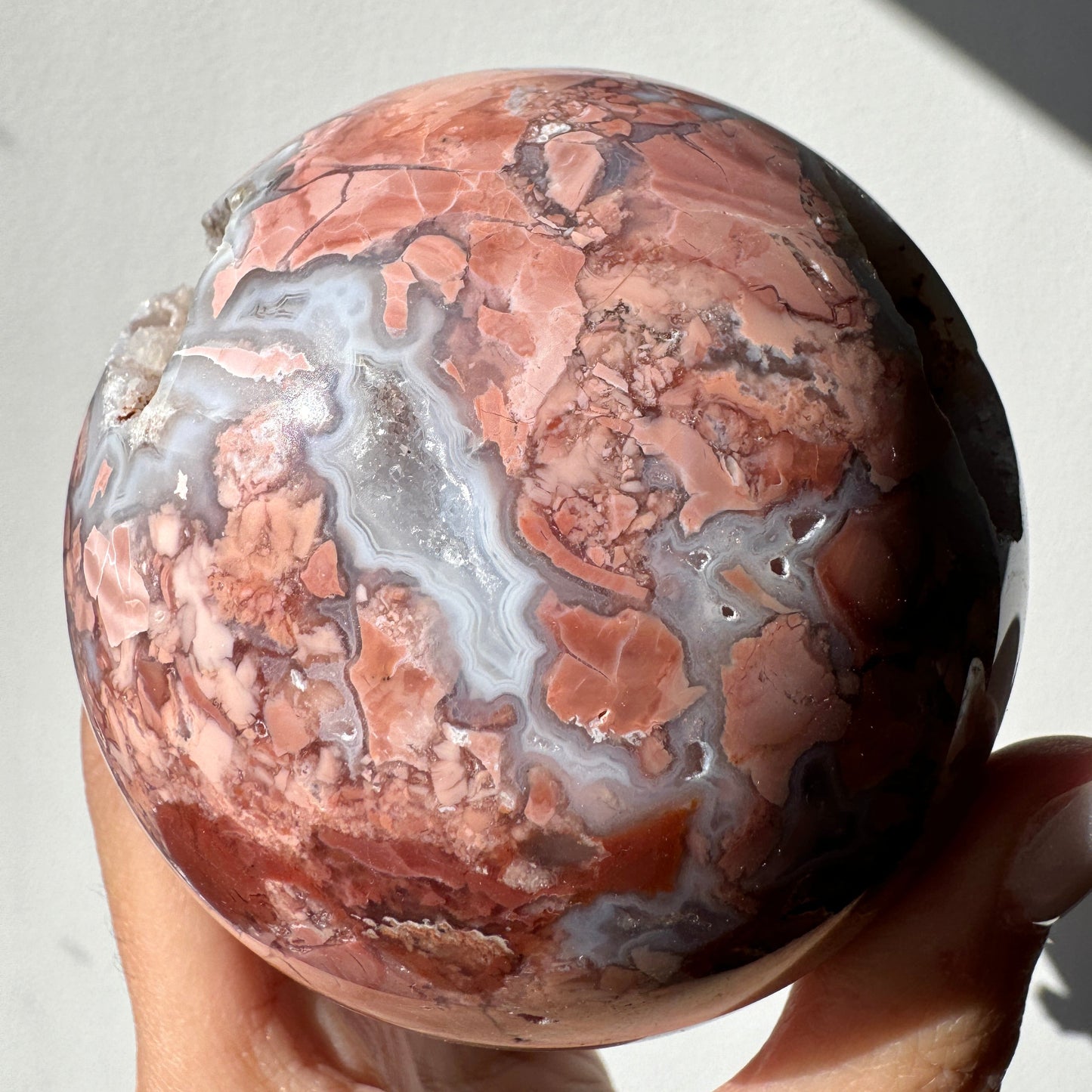 Cotton Candy Agate Sphere #13