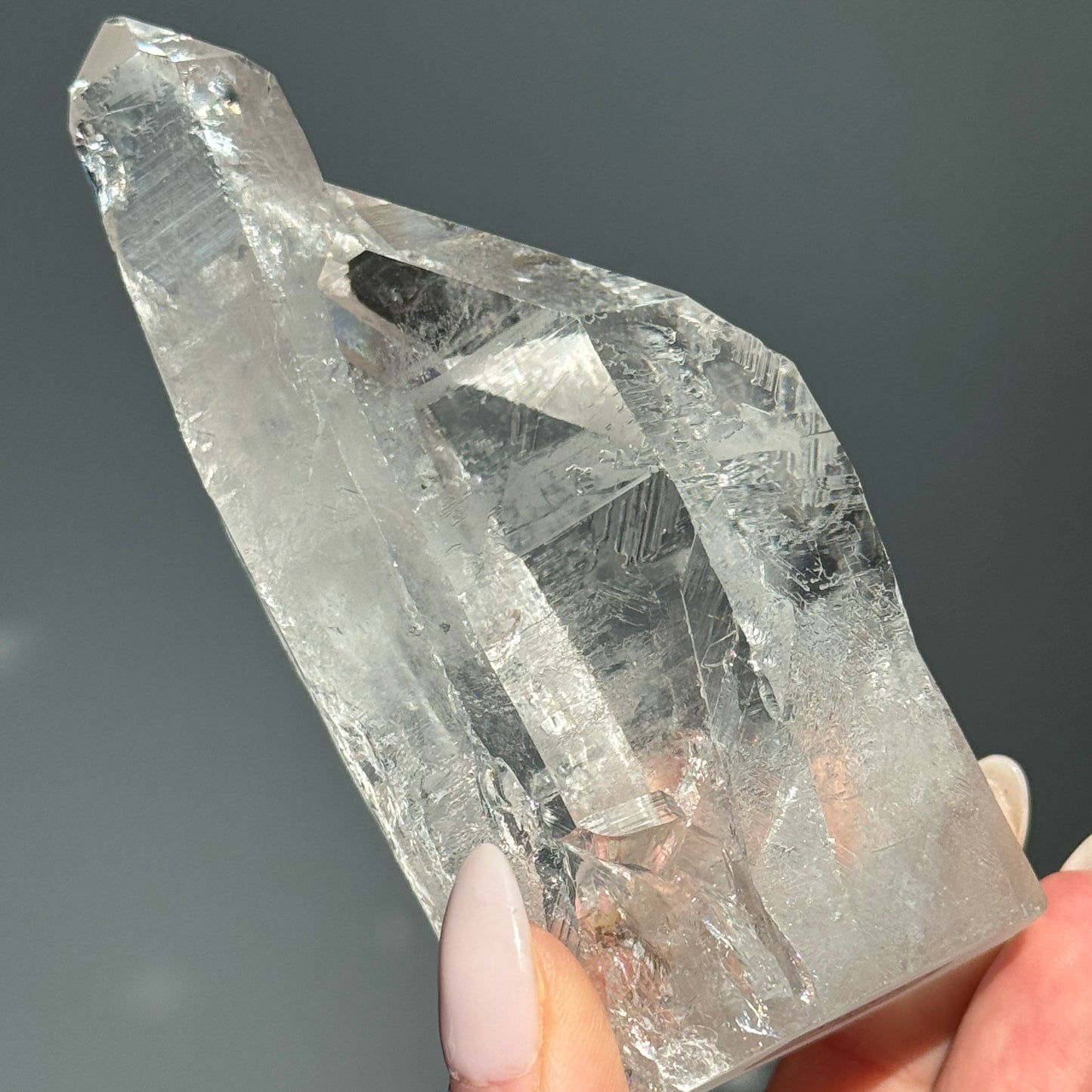 Lemurian Quartz Half Polished Tower #5