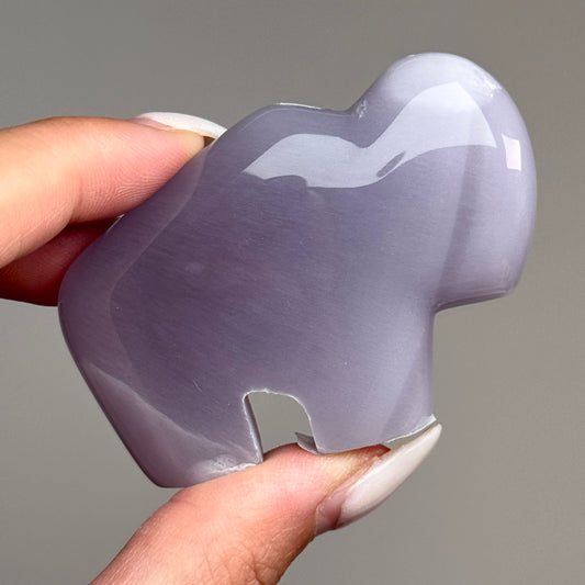 Lavender Fluorite Buffalo S Carving #6