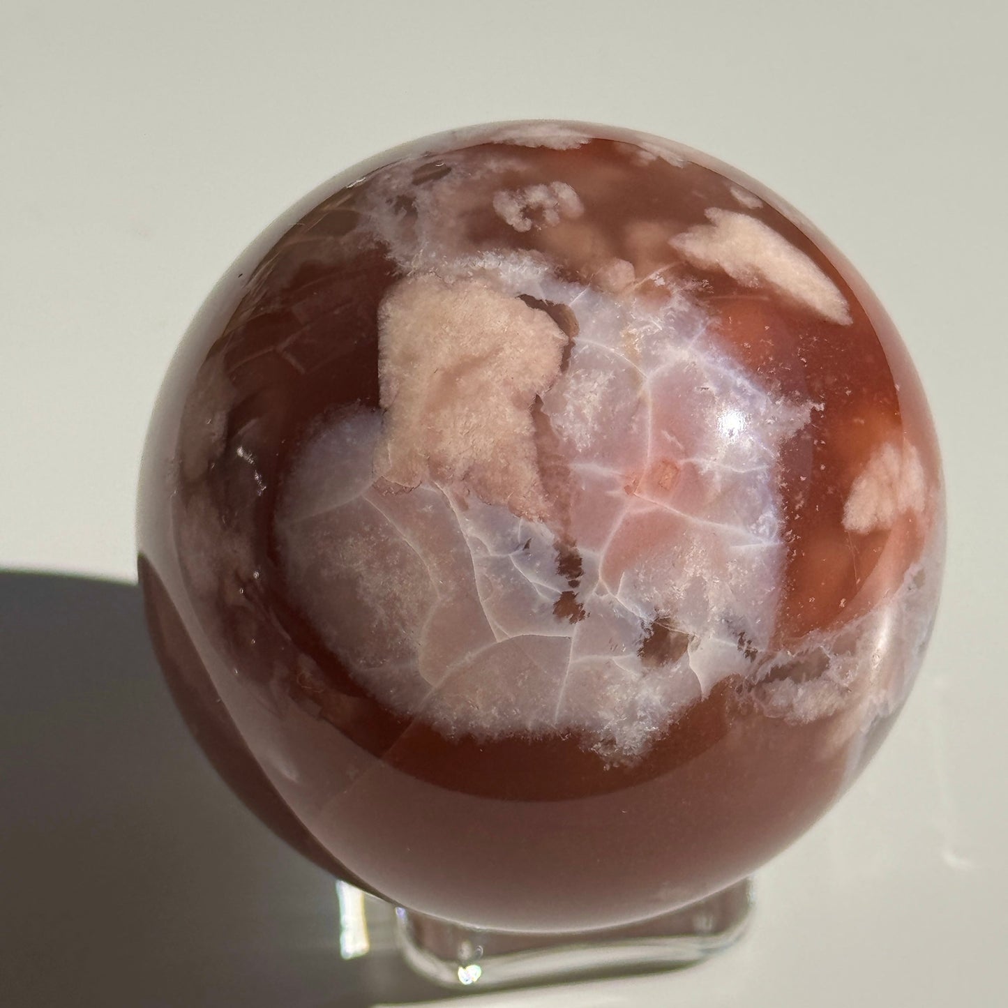 AAA Flower Agate Sphere #26
