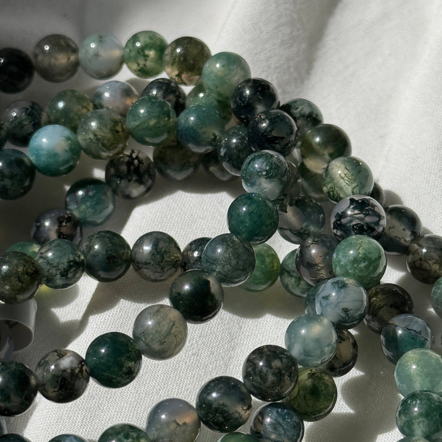 Moss Agate Bracelets