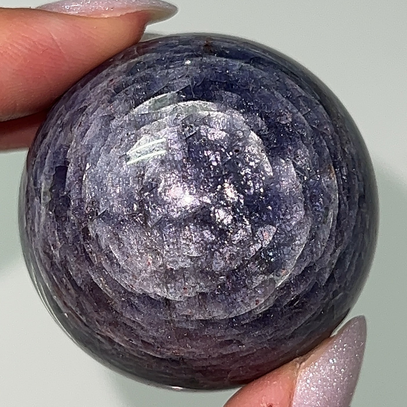 Bloodshot Iolite Spheres