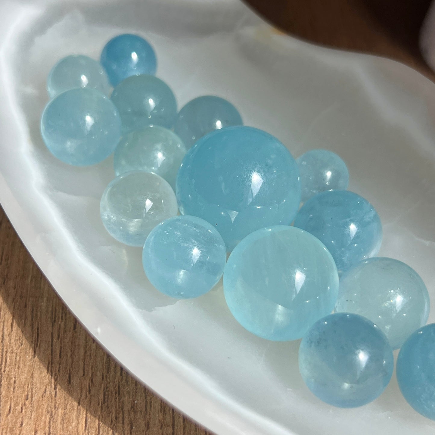 Aquamarine Mini Spheres