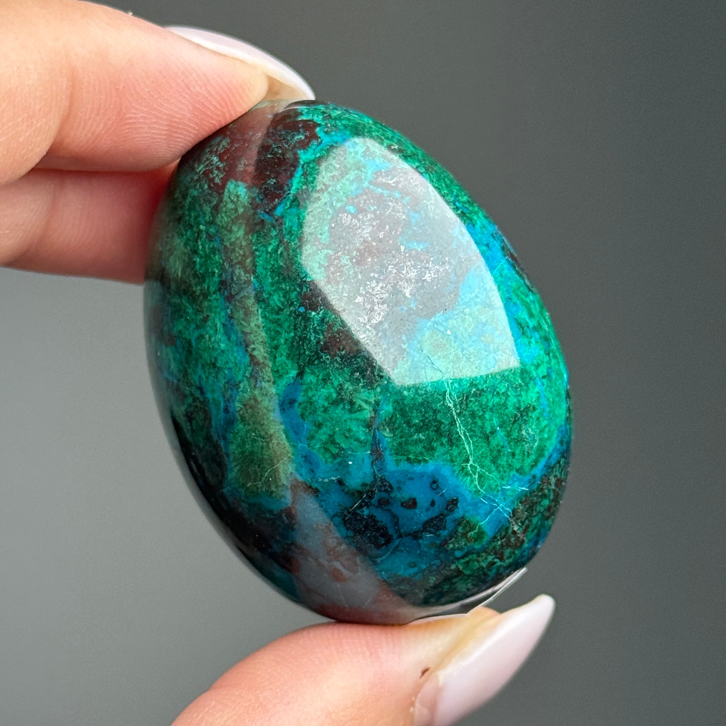 Chrysocolla Malachite Cuprite Egg #2