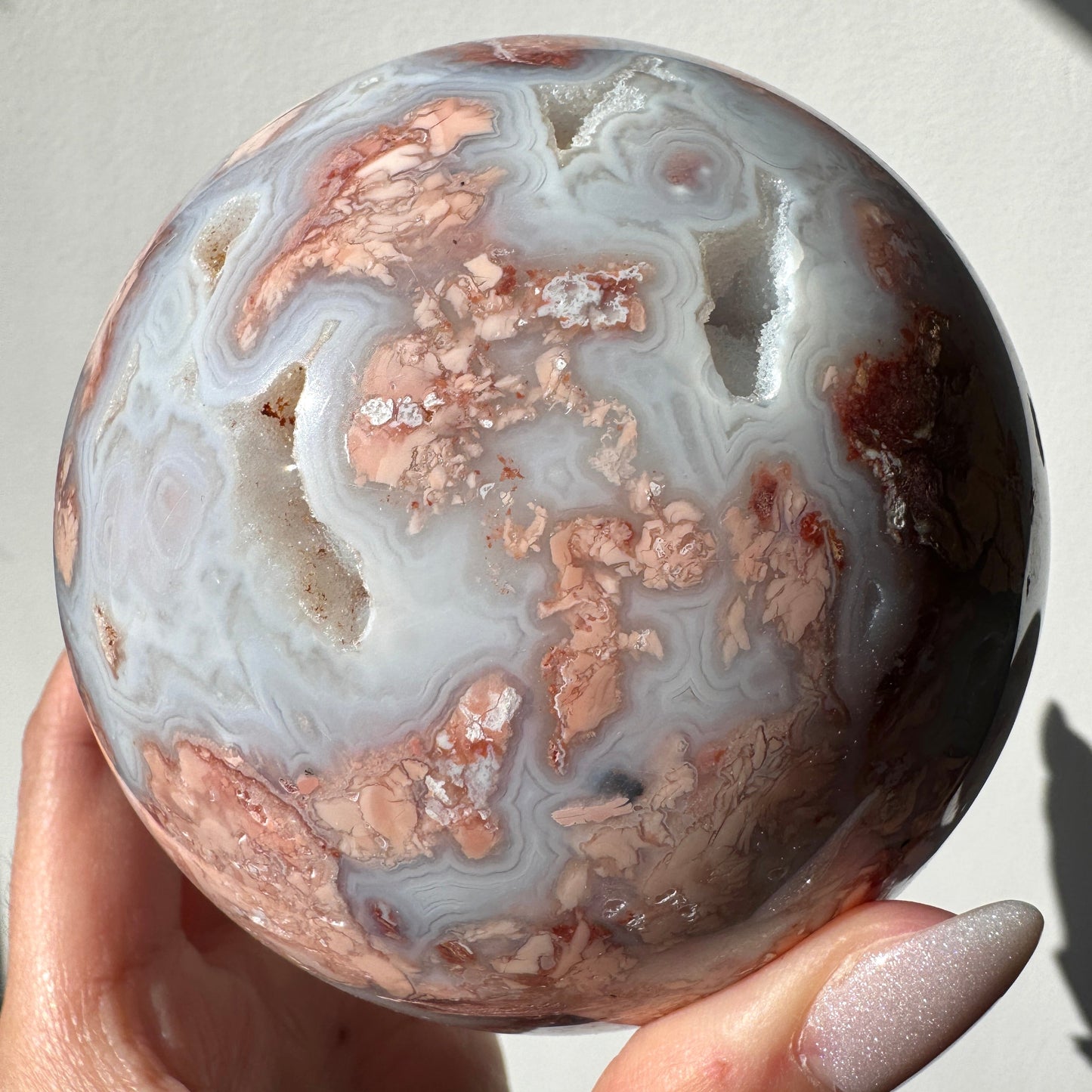 Cotton Candy Agate Sphere #18