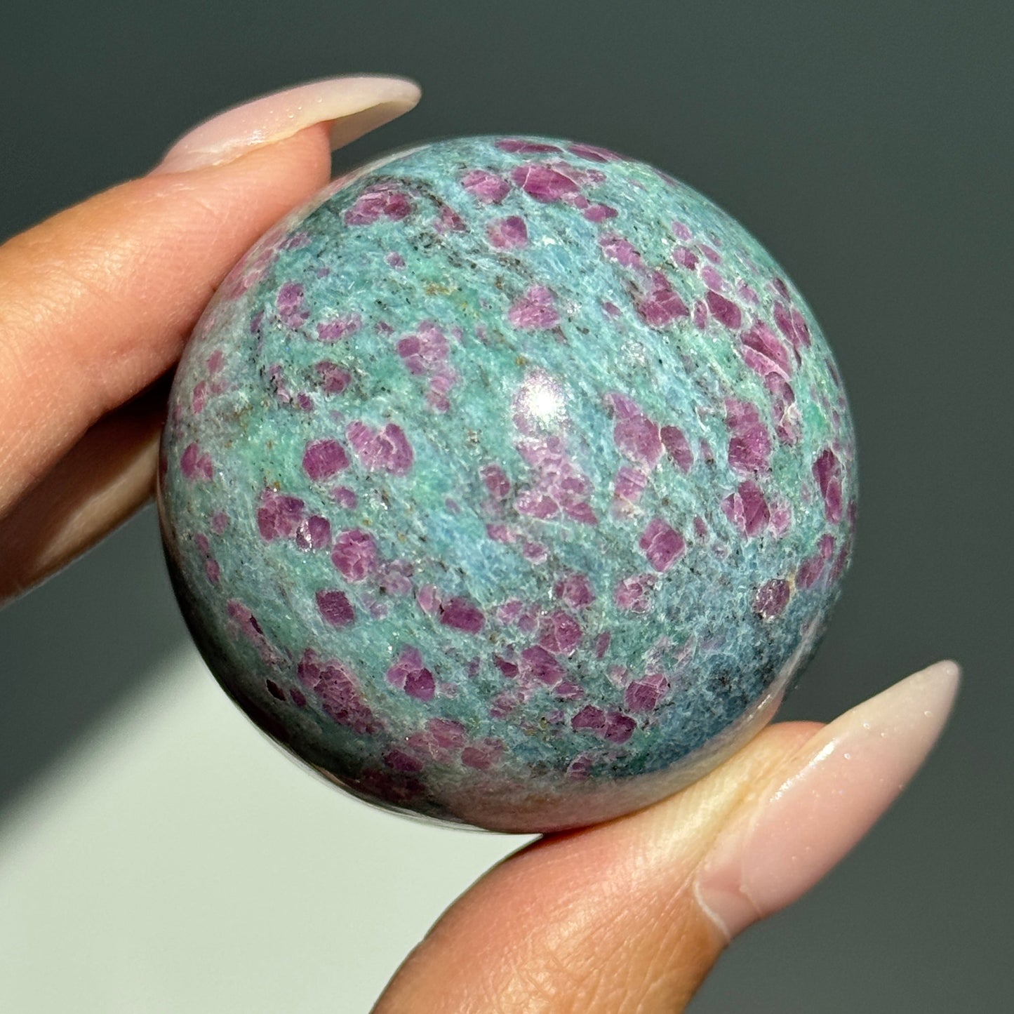 Ruby Fuchsite Kyanite Sphere #3