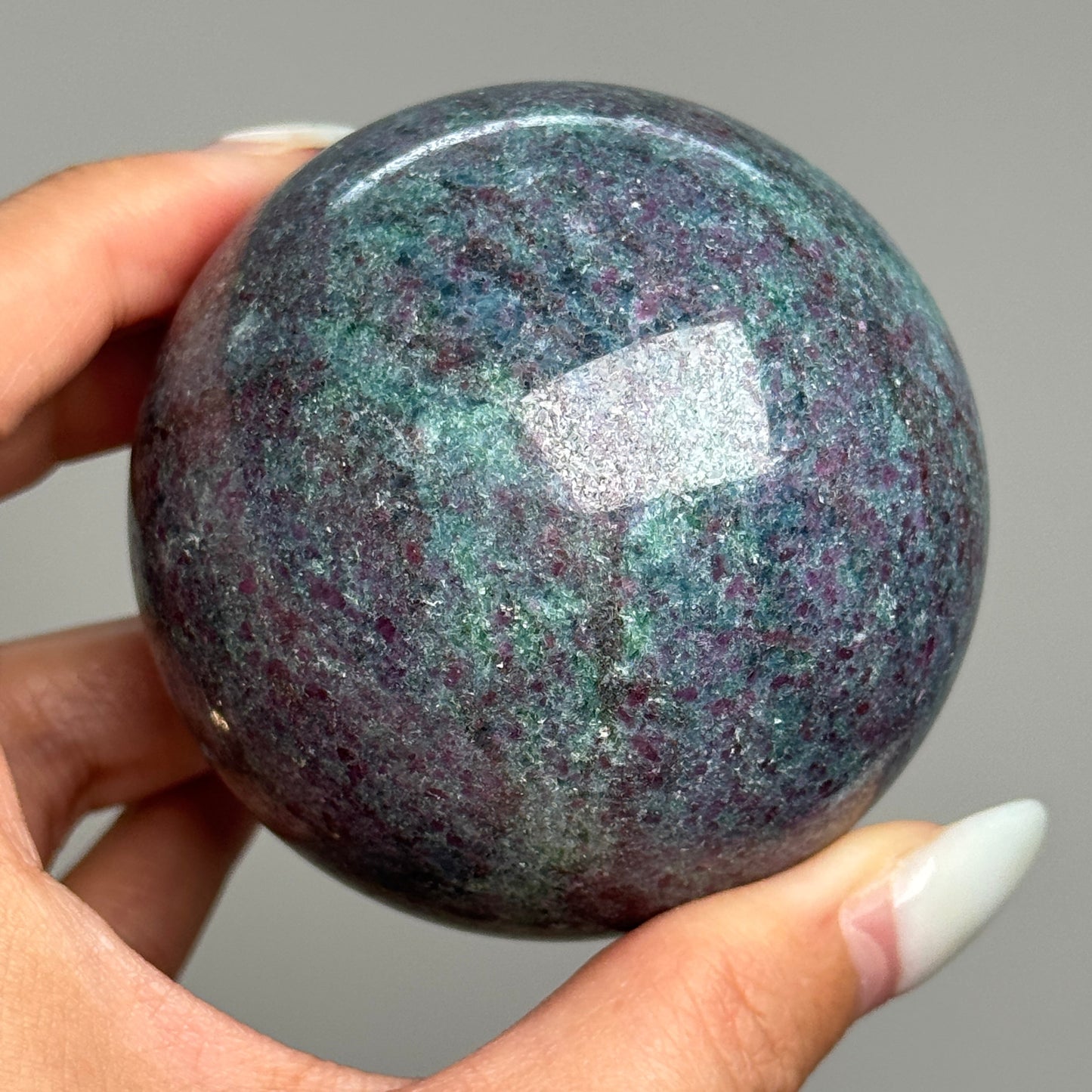 Ruby Kyanite Fuchsite Sphere #11