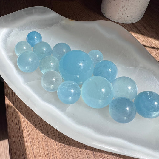 Aquamarine Mini Spheres