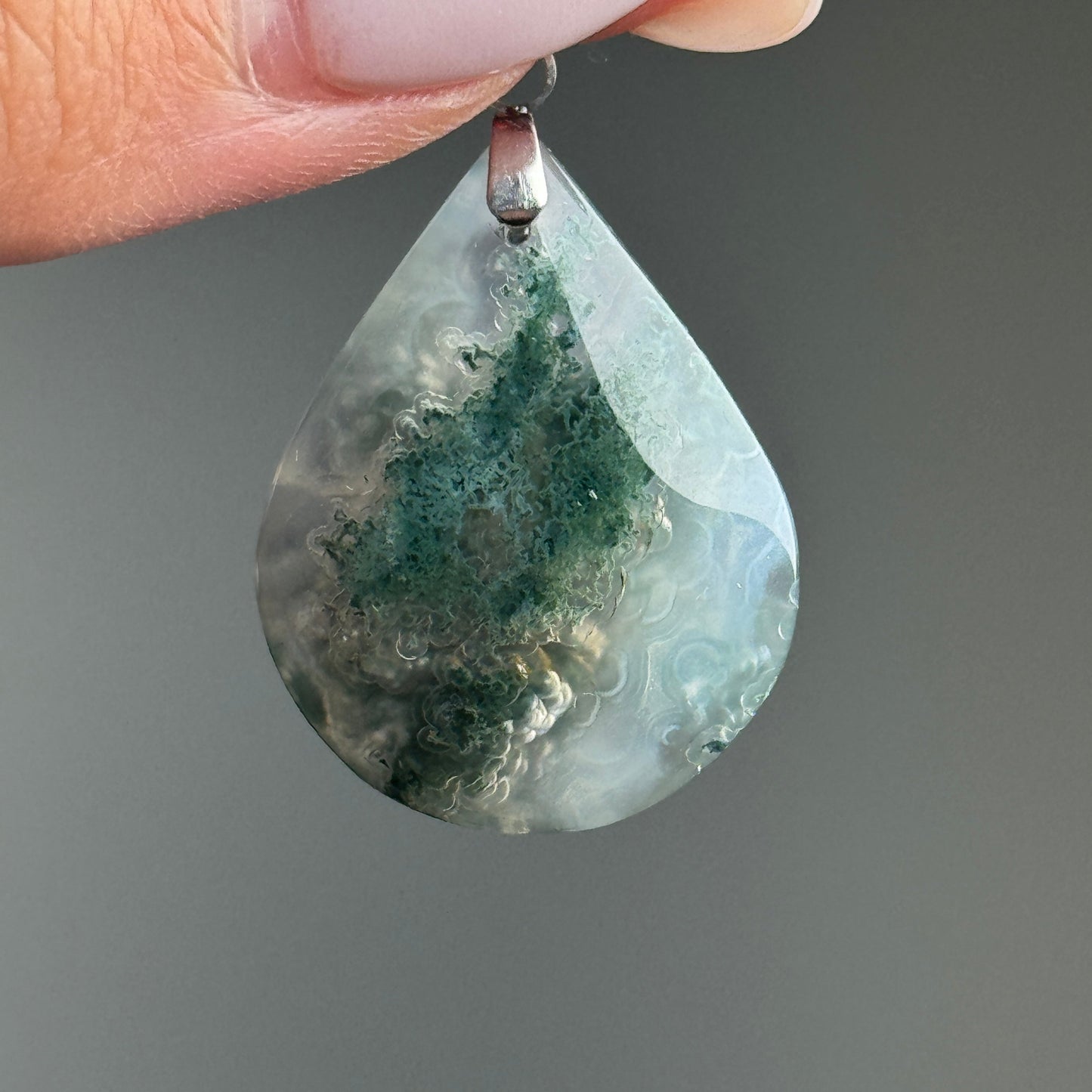 Moss Agate Pendant (M)