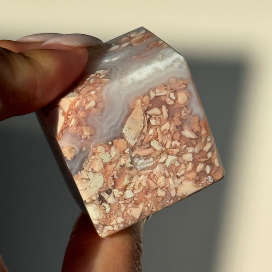 Cotton Candy Agate Cube (S) #10