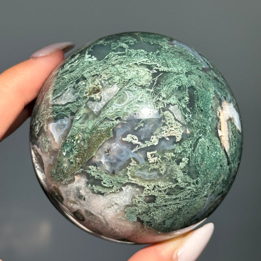 Moss Agate Sphere #1