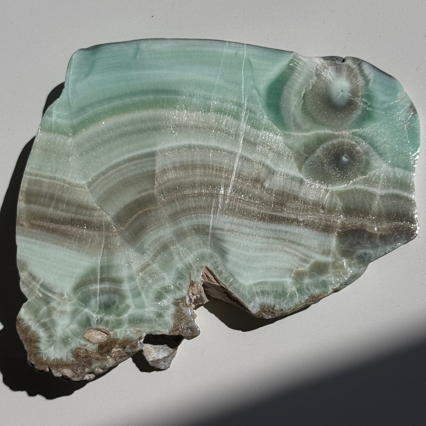 Green Aragonite Slab (Mine La Profunda, Carmenes, Leon) #3