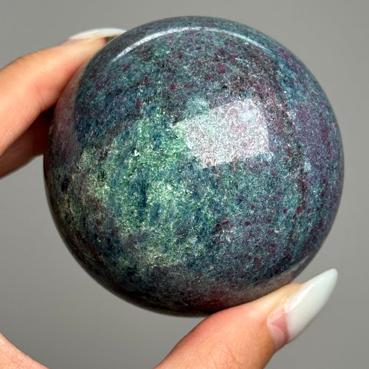 Ruby Kyanite Fuchsite Sphere #11