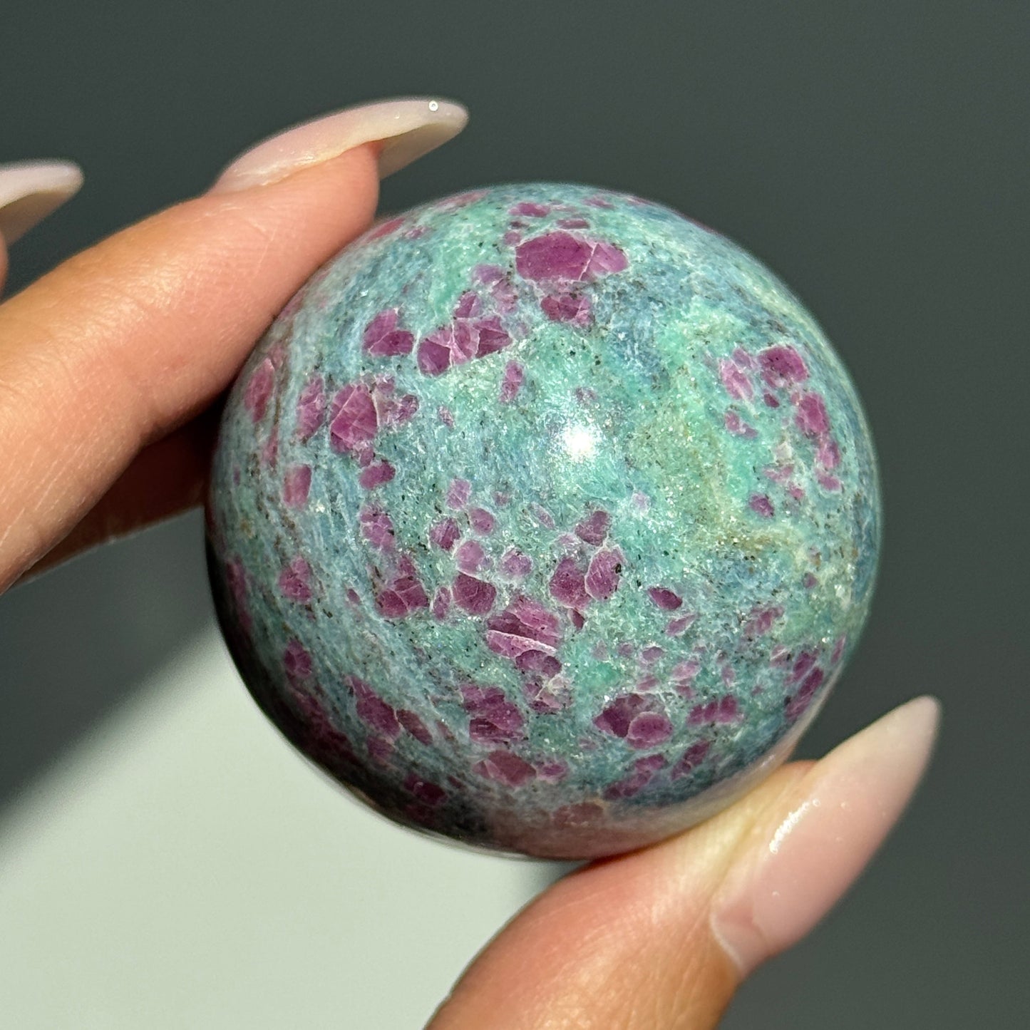 Ruby Fuchsite Kyanite Sphere #3