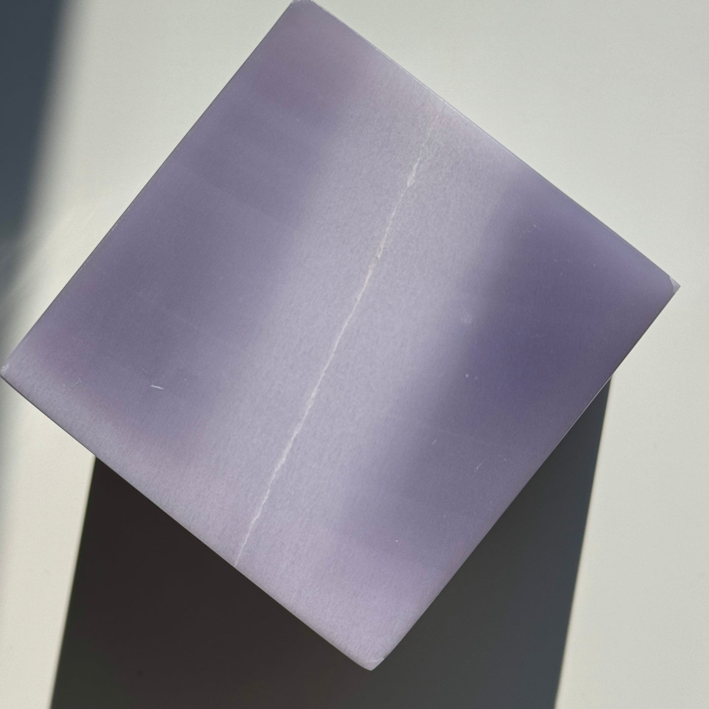Lavender Ytrium Fluorite Cube L #9