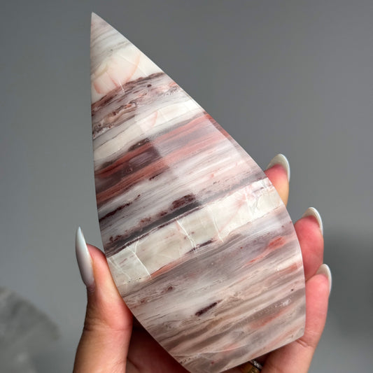 Pink Banded Onyx Flame #1