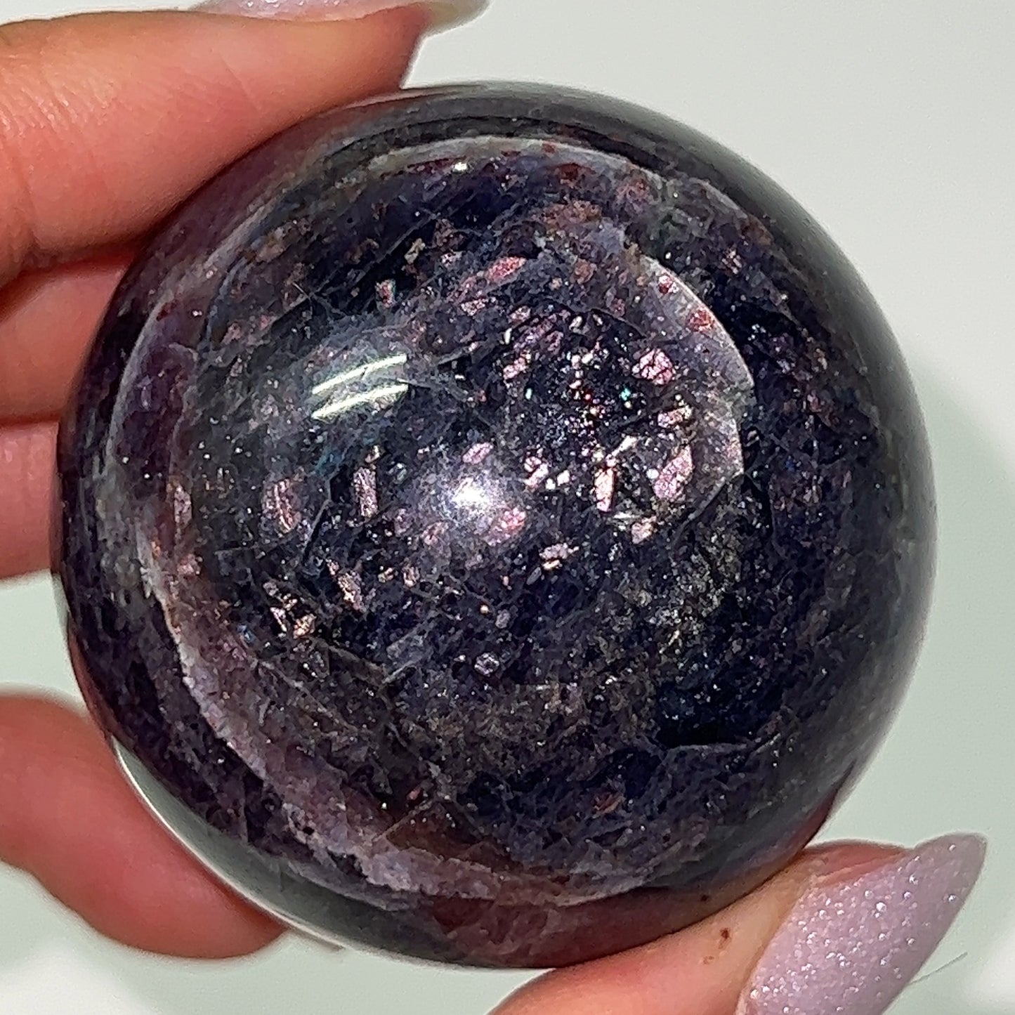 Bloodshot Iolite Spheres