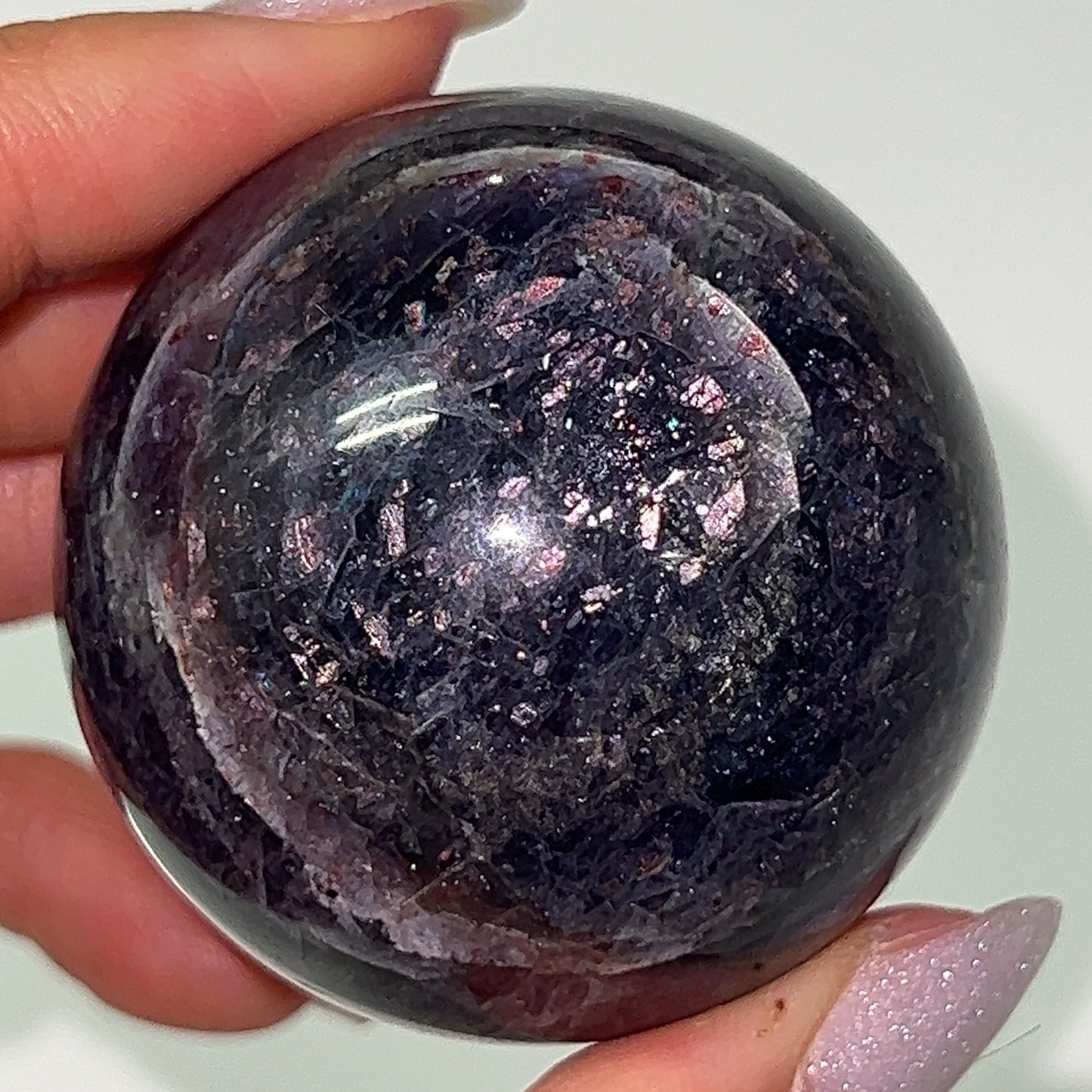 Bloodshot Iolite Spheres