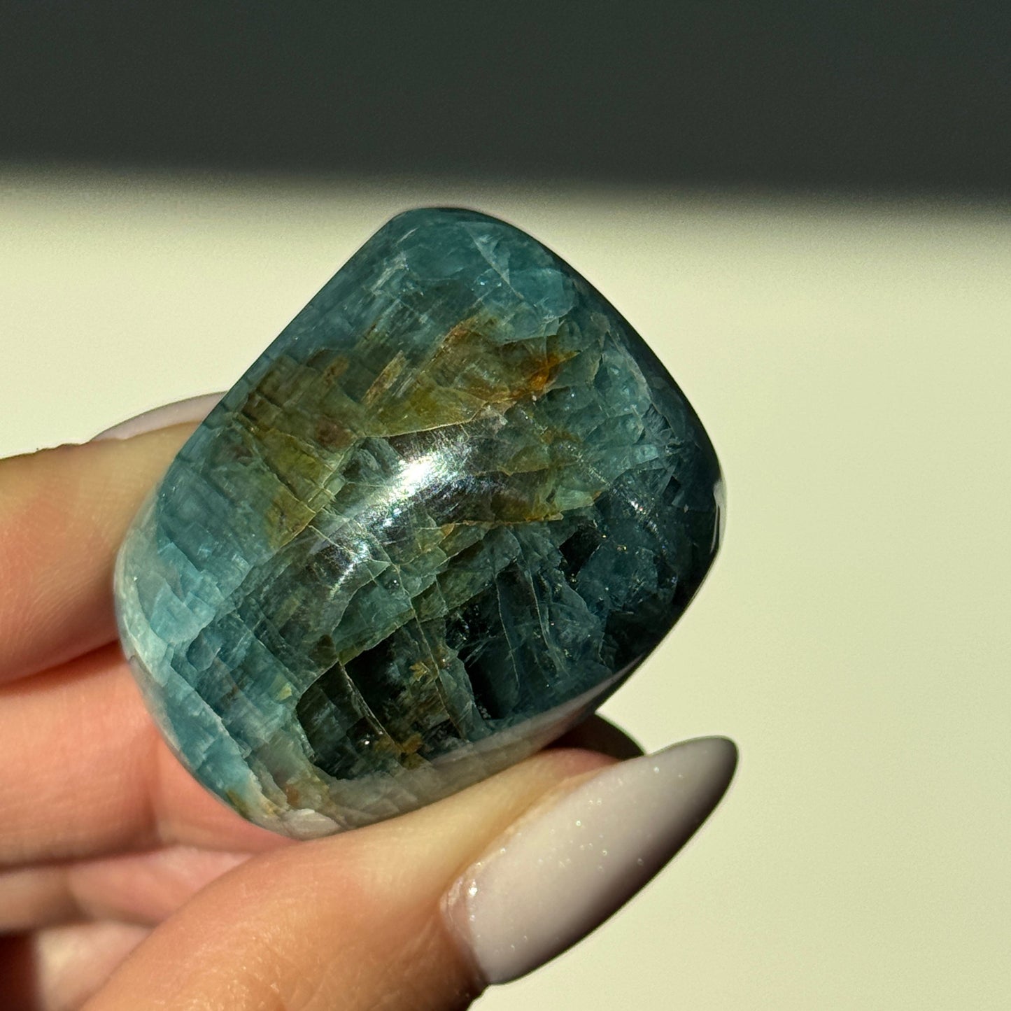 Lake Baikal Blue Apatite Gem #2