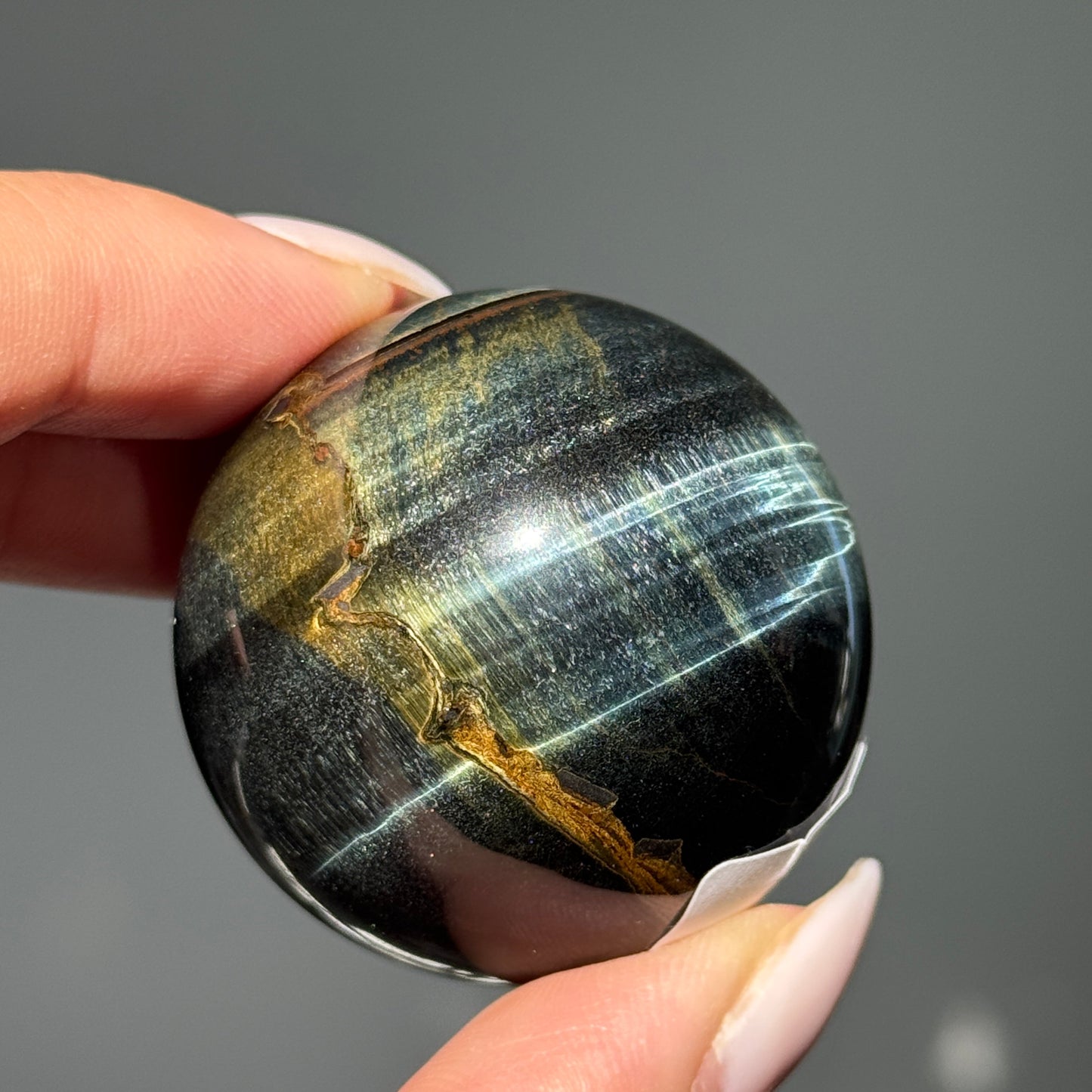 Blue Tigers Eye Sphere #14