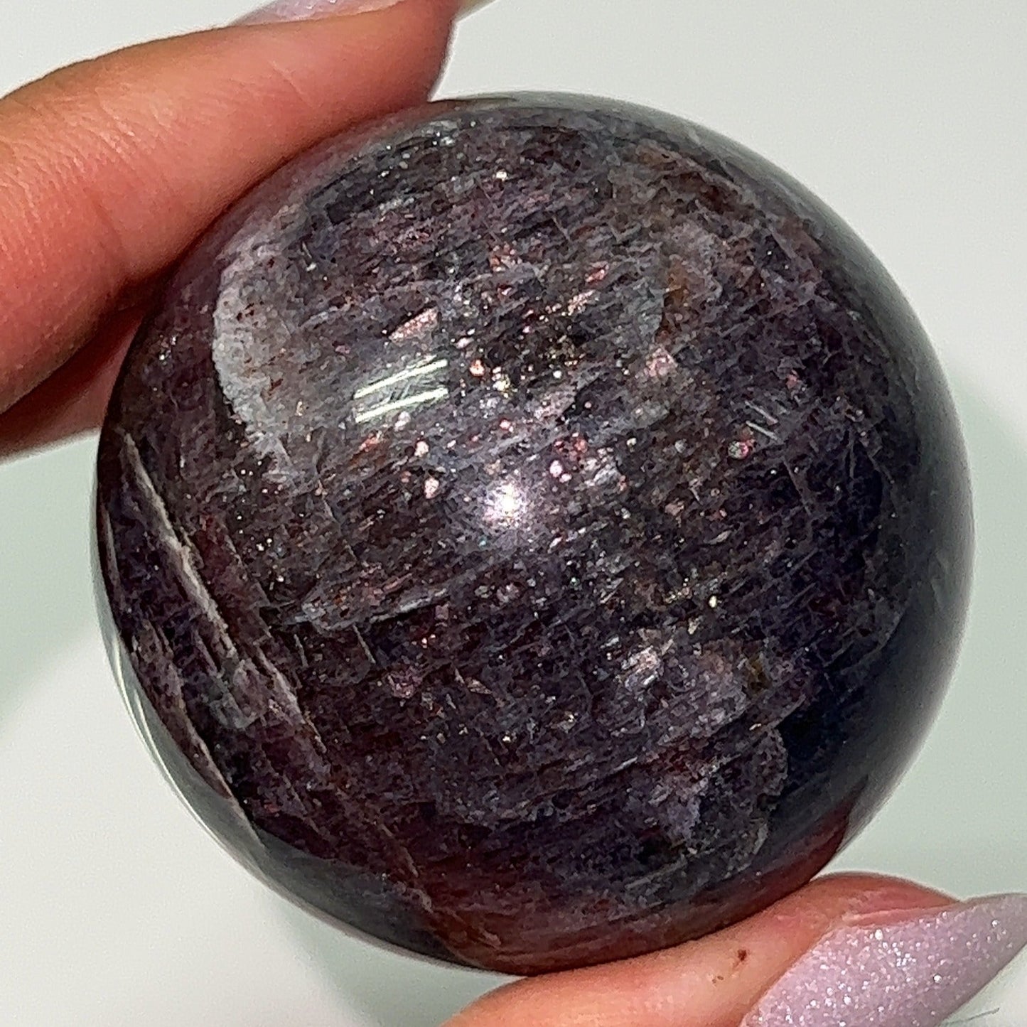 Bloodshot Iolite Spheres