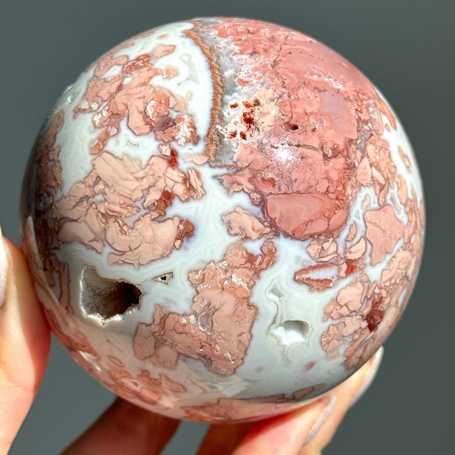 Cotton Candy Agate Sphere #12