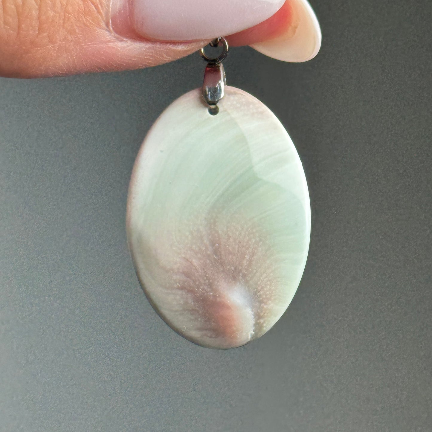 Green Turbo Shell Pendant (H)