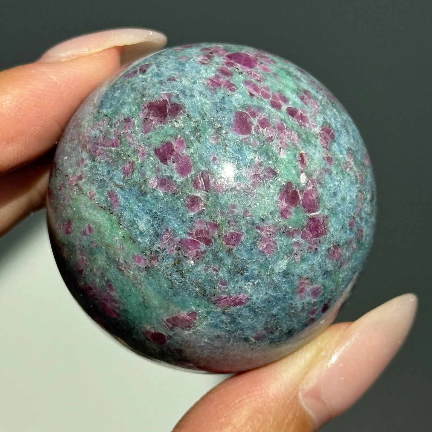Ruby Fuchsite Kyanite Sphere #4