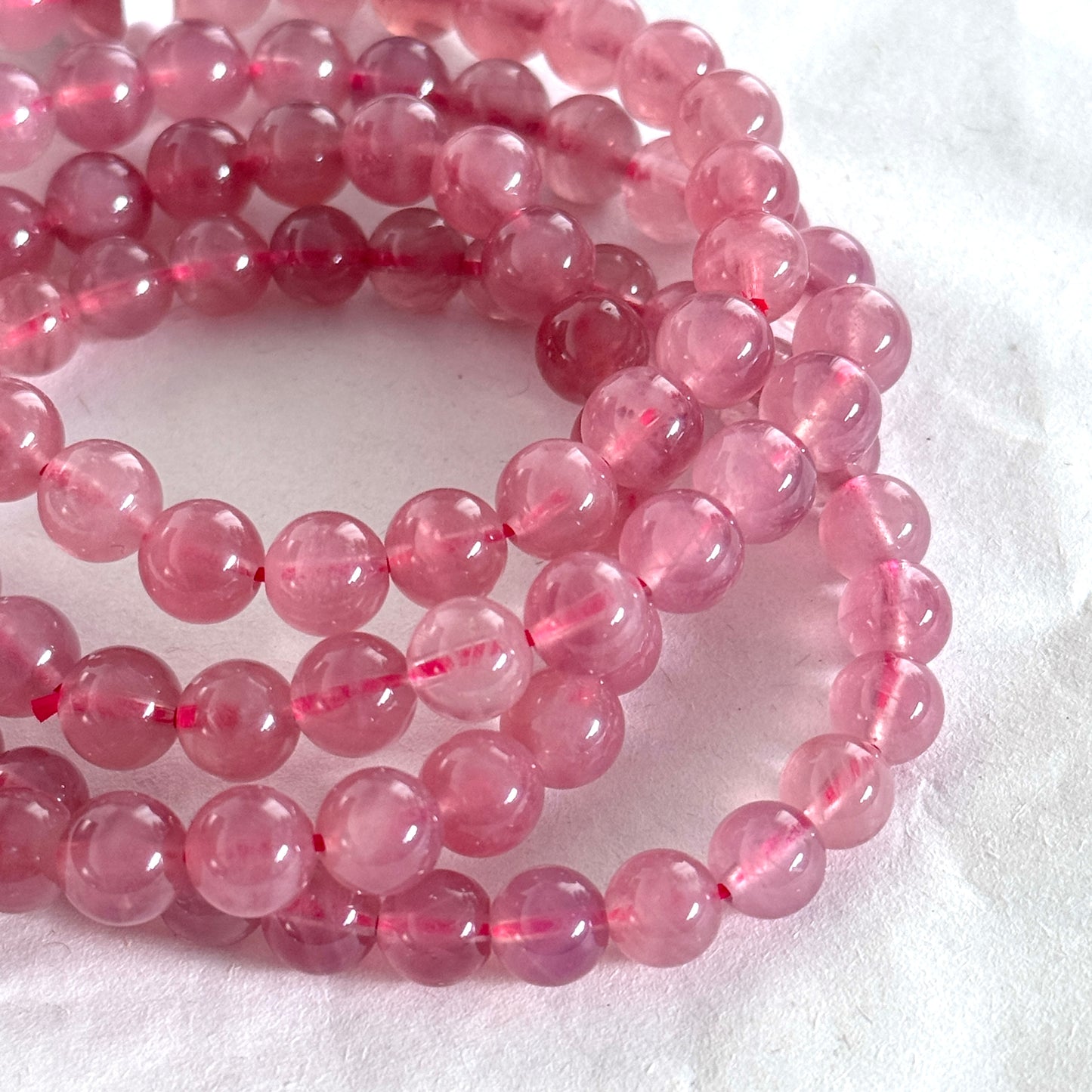 gemmy lavender rose quartz crystal bracelet