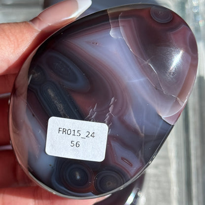 Mozambique Strawberry Agate Freeform Palm #24