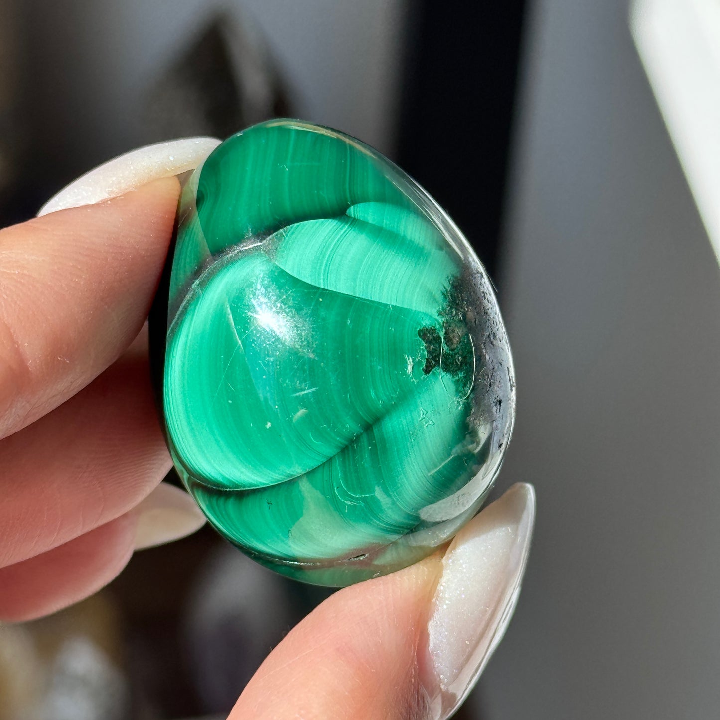 Chatoyant Malachite Egg #3