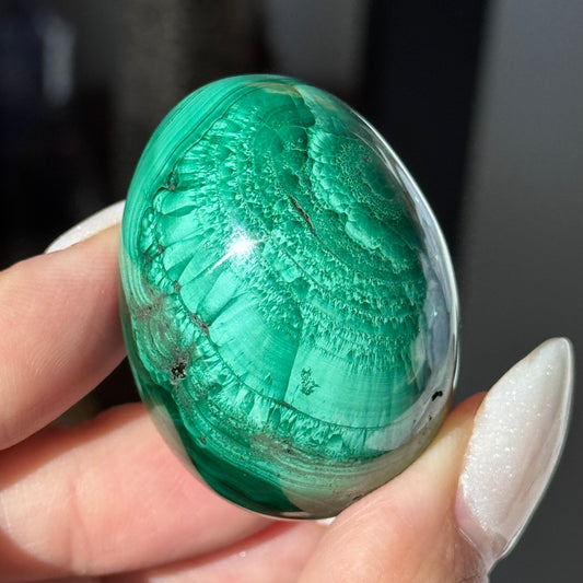 Chatoyant Malachite Egg #5